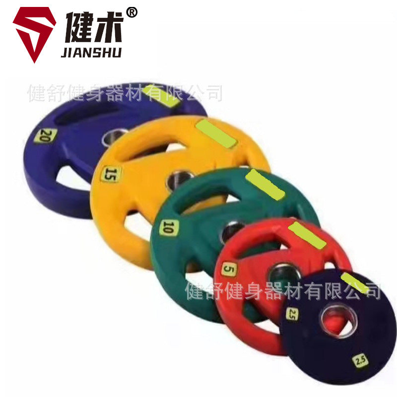 JS-DB0015 Color Rubber-Coated Weight Plates for Barbells